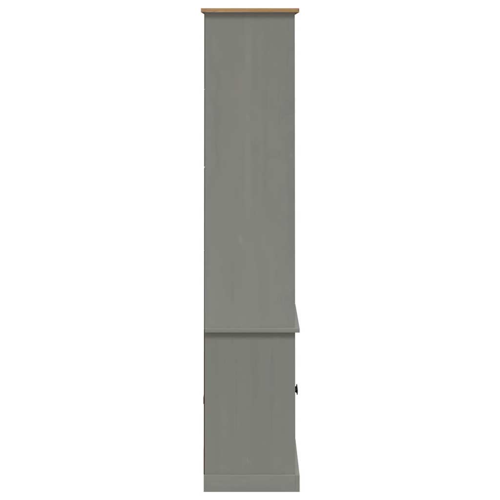 Regal za knjige VIGO sivi 85 x 35 x 170 cm od masivne borovine