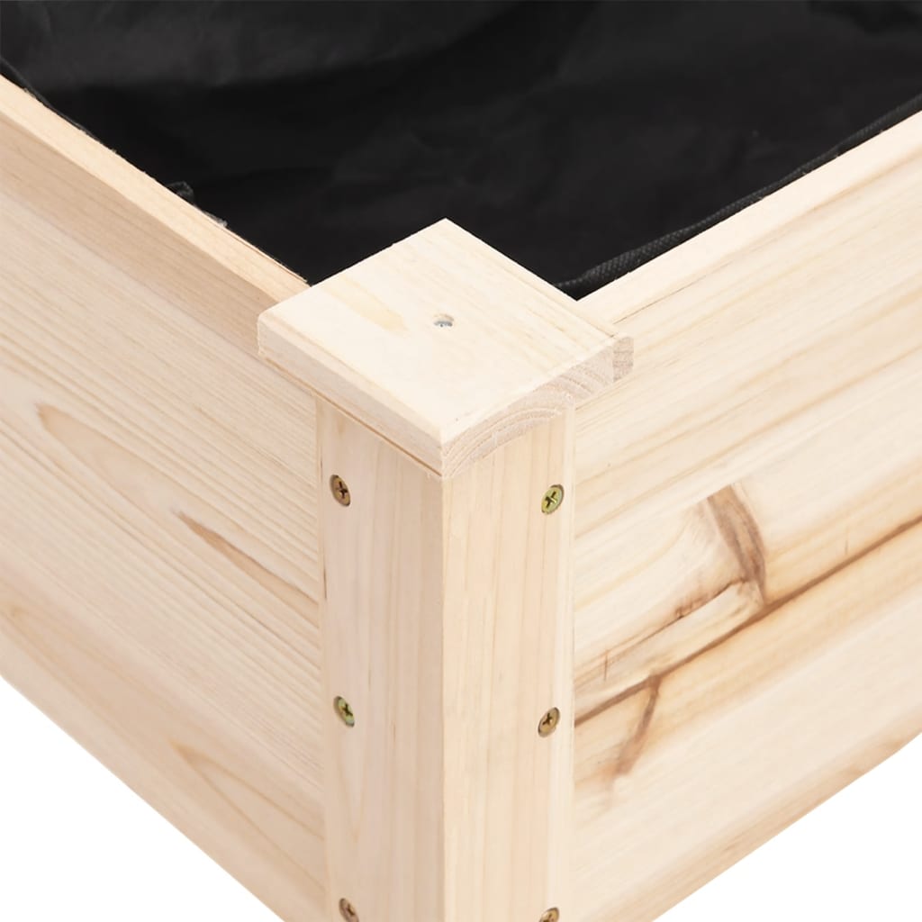 Sadilica s kotačima i oblogom 71x37x80 cm od masivne jelovine