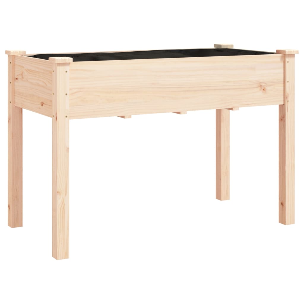 Sadilica s kotačima i oblogom 118x59x80 cm od masivne jelovine