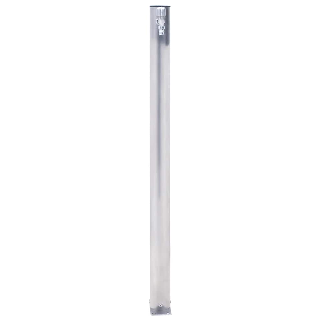 Vrtni stup za vodu 60 cm od nehrđajućeg čelika okrugli