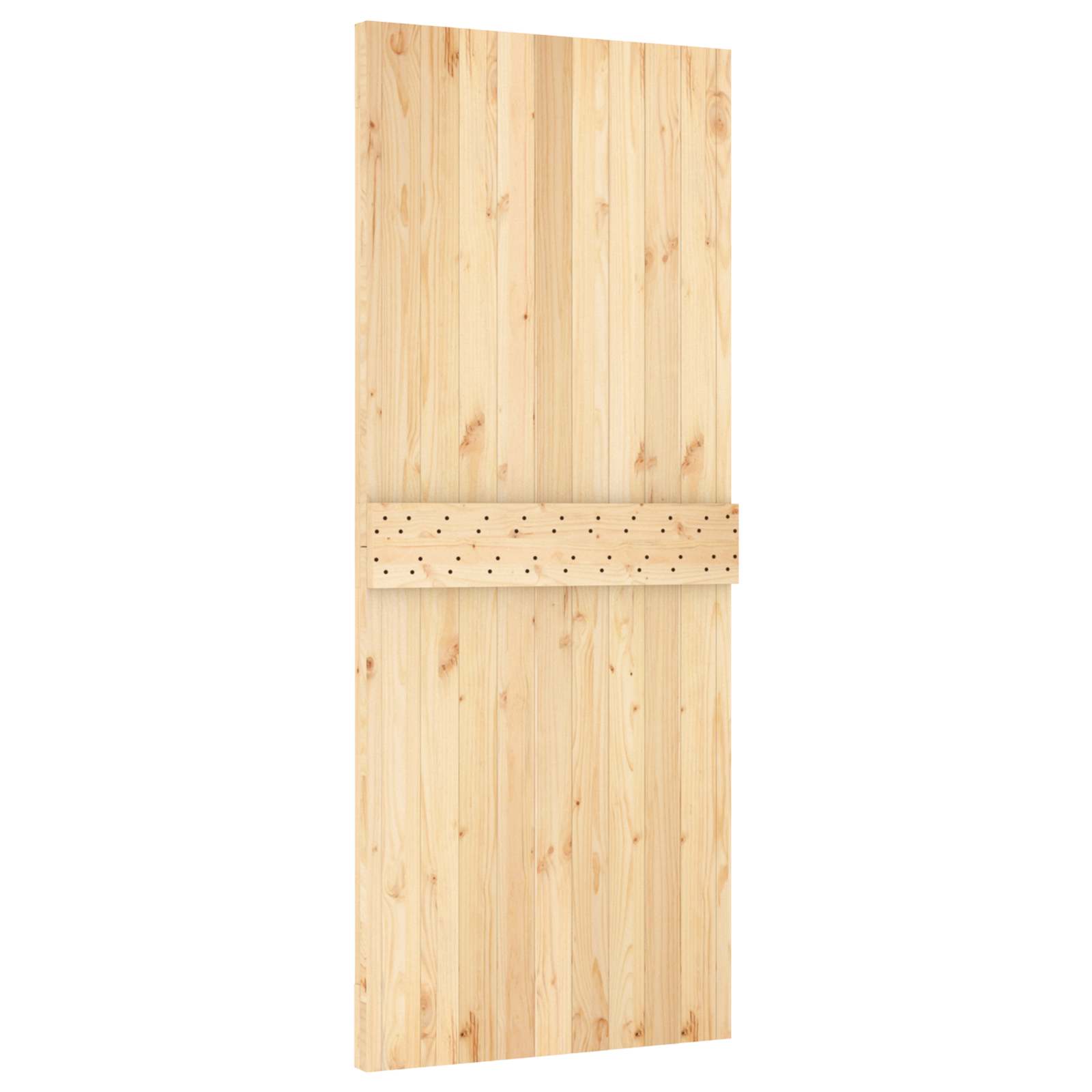 Vrata NARVIK 85 x 210 cm Čvrsta borovina (neobrađena) Prirodna