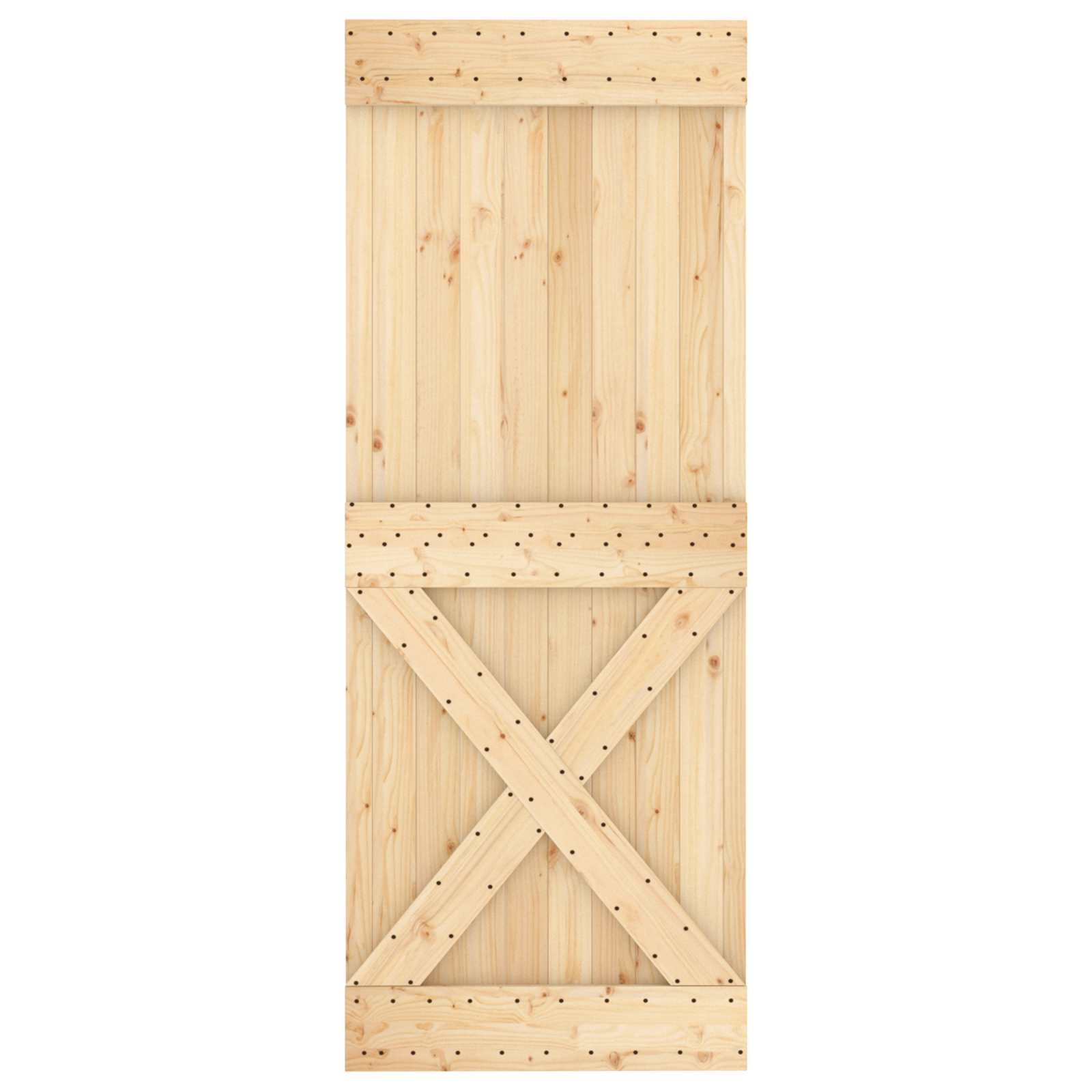 Vrata NARVIK Prirodna 80 x 210 cm Čvrsta borovina