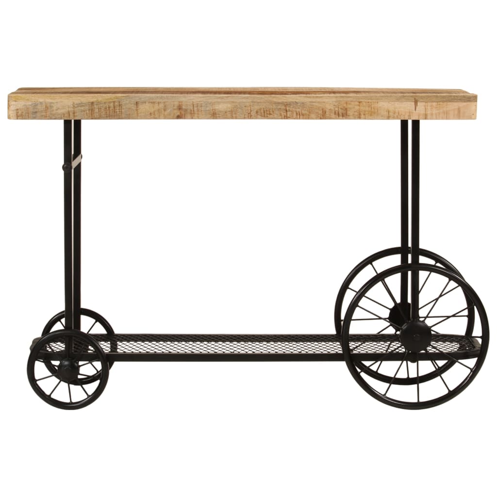 Konzolni stol 112x36x76 cm Puno drvo Mango i željezo