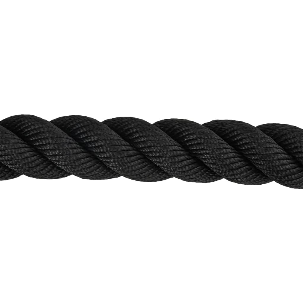 Borbeno uže crno 9 m 6,8 kg poliester