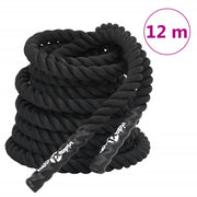Borbeno uže crno 12 m 9 kg poliester