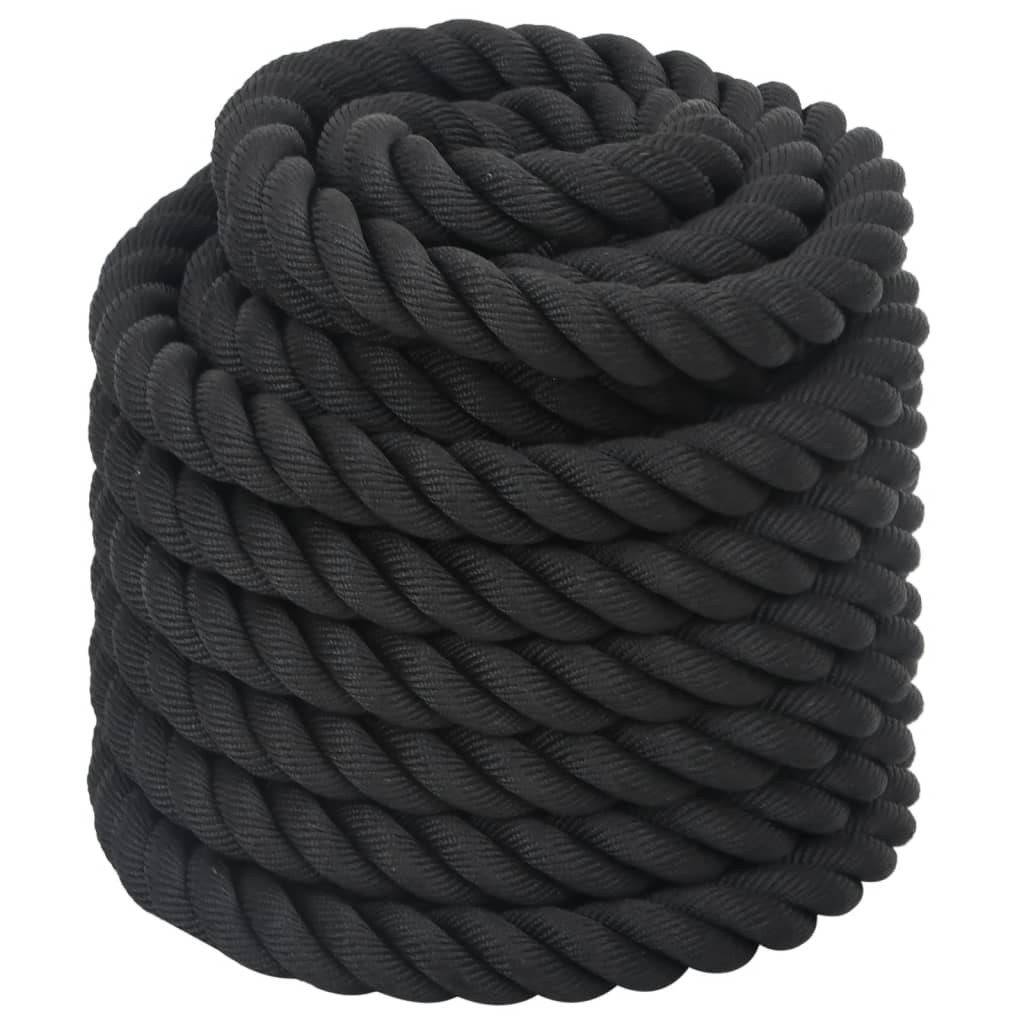 Borbeno uže crno 12 m 9 kg poliester