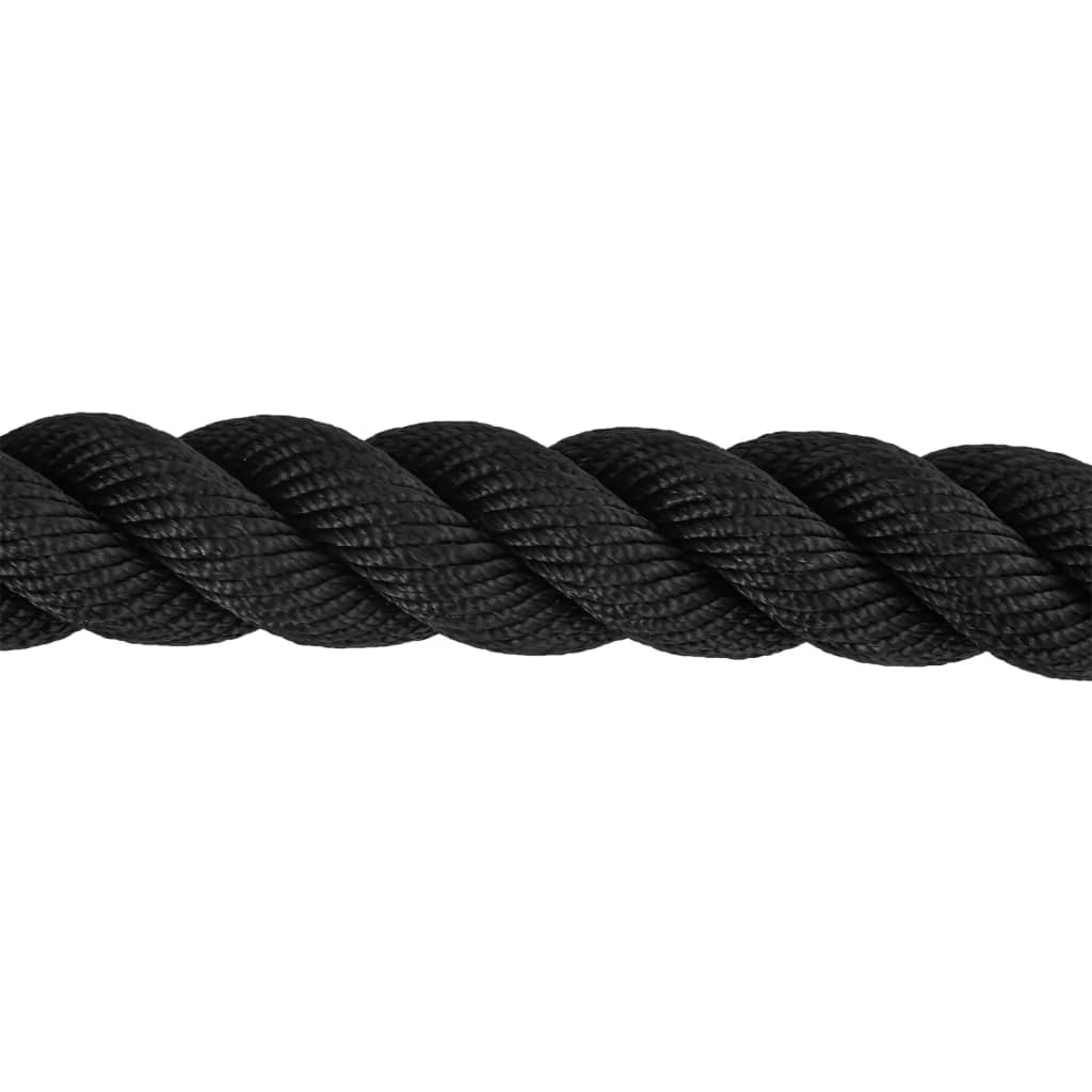 Borbeno uže crno 15 m 11 kg poliester