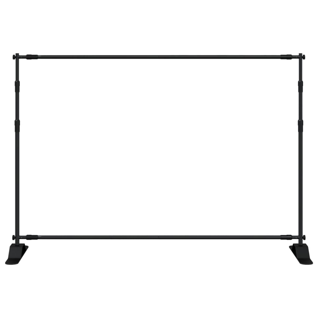 Stalci za pozadinu 2 kom crni 305 x 243 cm čelični