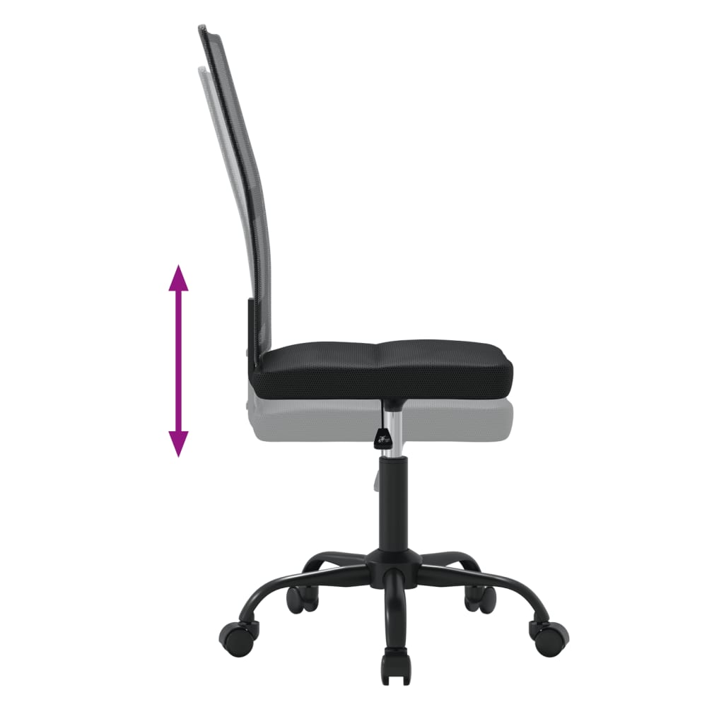 Uredska stolica crna od mrežaste tkanine