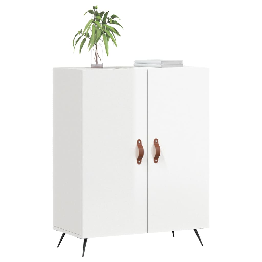 Komoda sjajna bijela 69,5x34x90 cm od konstruiranog drva