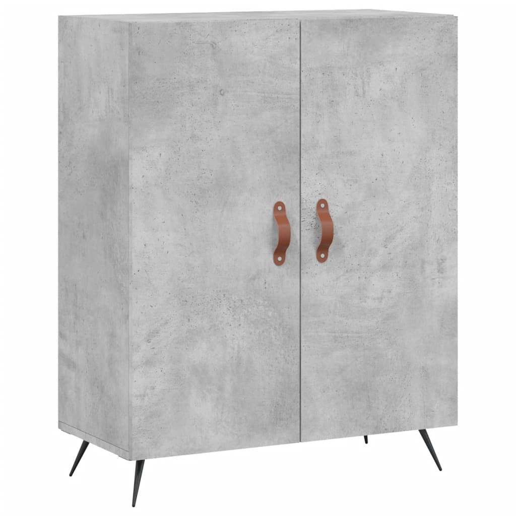 Komoda siva boja betona 69,5x34x90 cm od konstruiranog drva