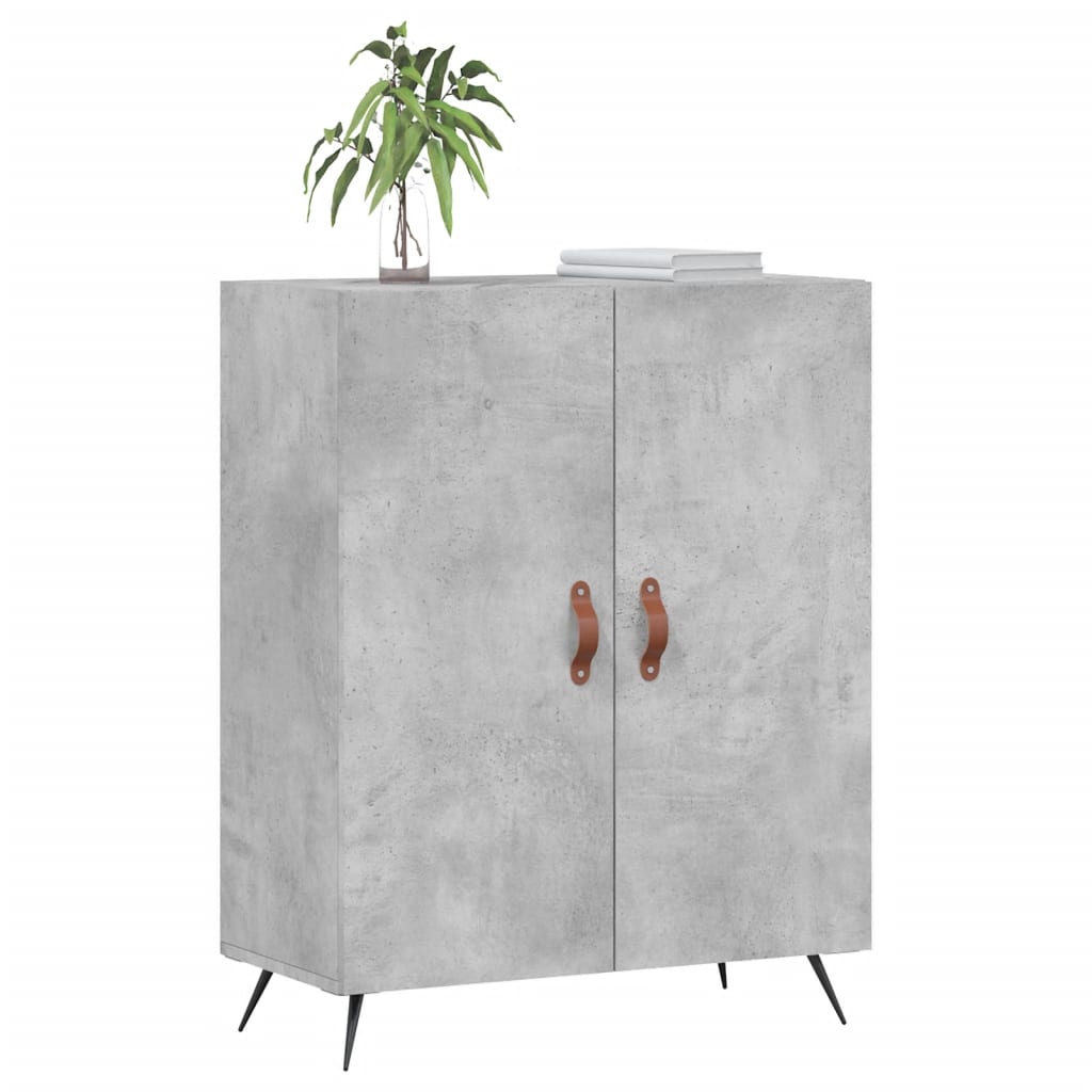 Komoda siva boja betona 69,5x34x90 cm od konstruiranog drva