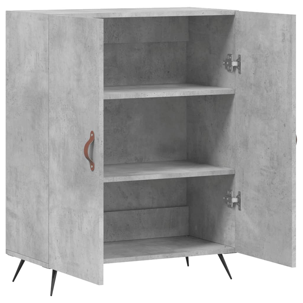 Komoda siva boja betona 69,5x34x90 cm od konstruiranog drva