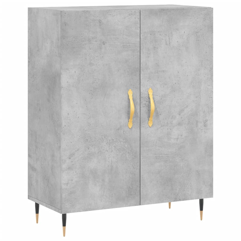 Komoda siva boja betona 69,5x34x90 cm od konstruiranog drva
