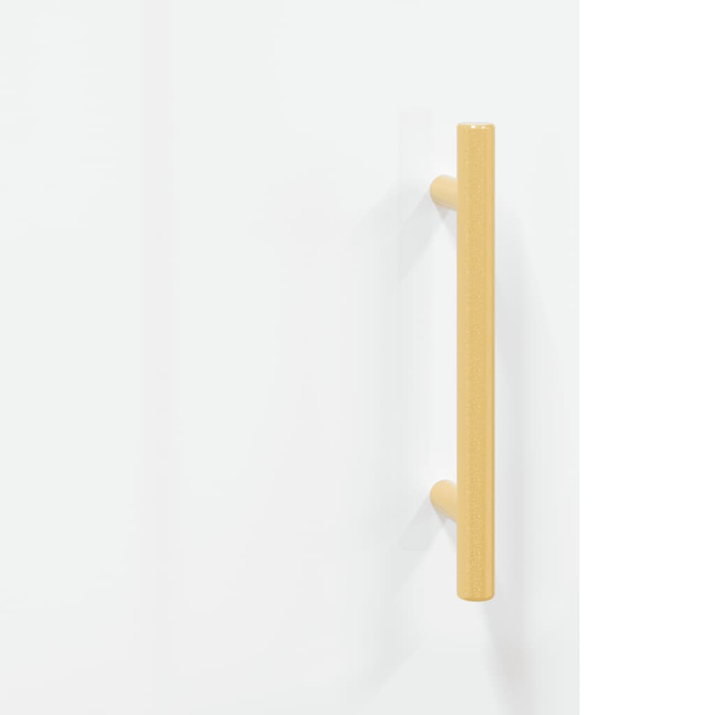 Komoda sjajna bijela 69,5x34x90 cm od konstruiranog drva