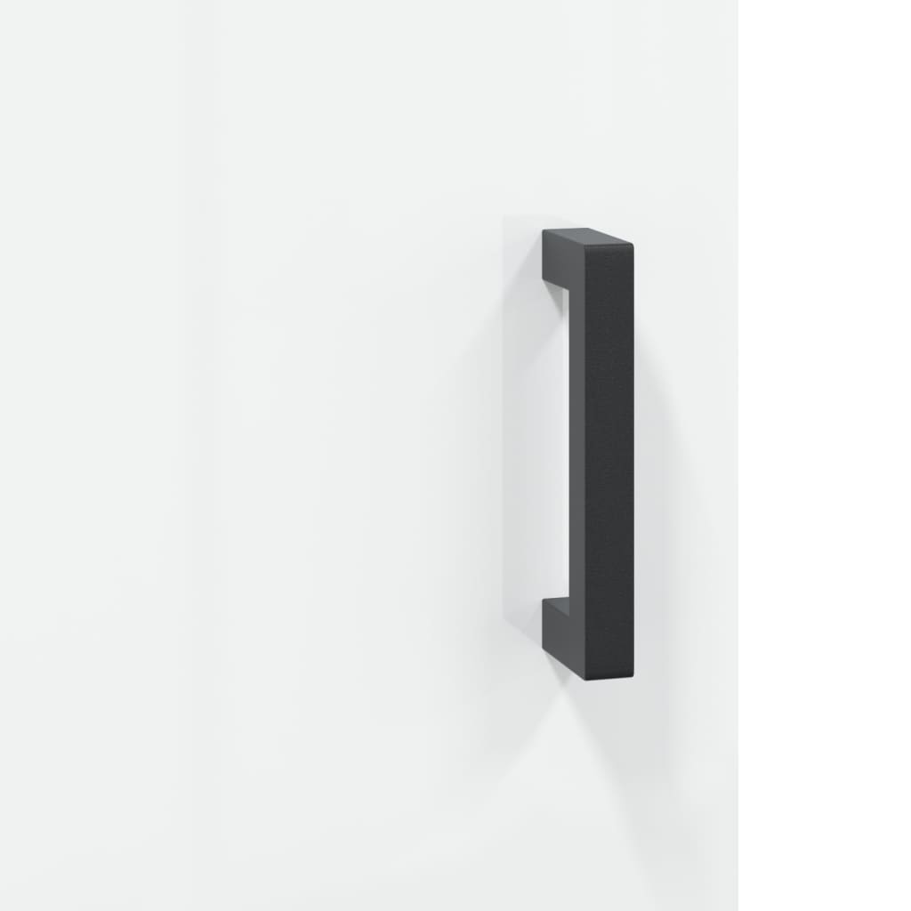 Komoda sjajna bijela 69,5x34x90 cm od konstruiranog drva