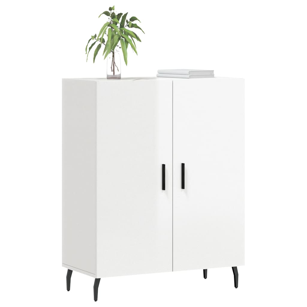 Komoda sjajna bijela 69,5x34x90 cm od konstruiranog drva
