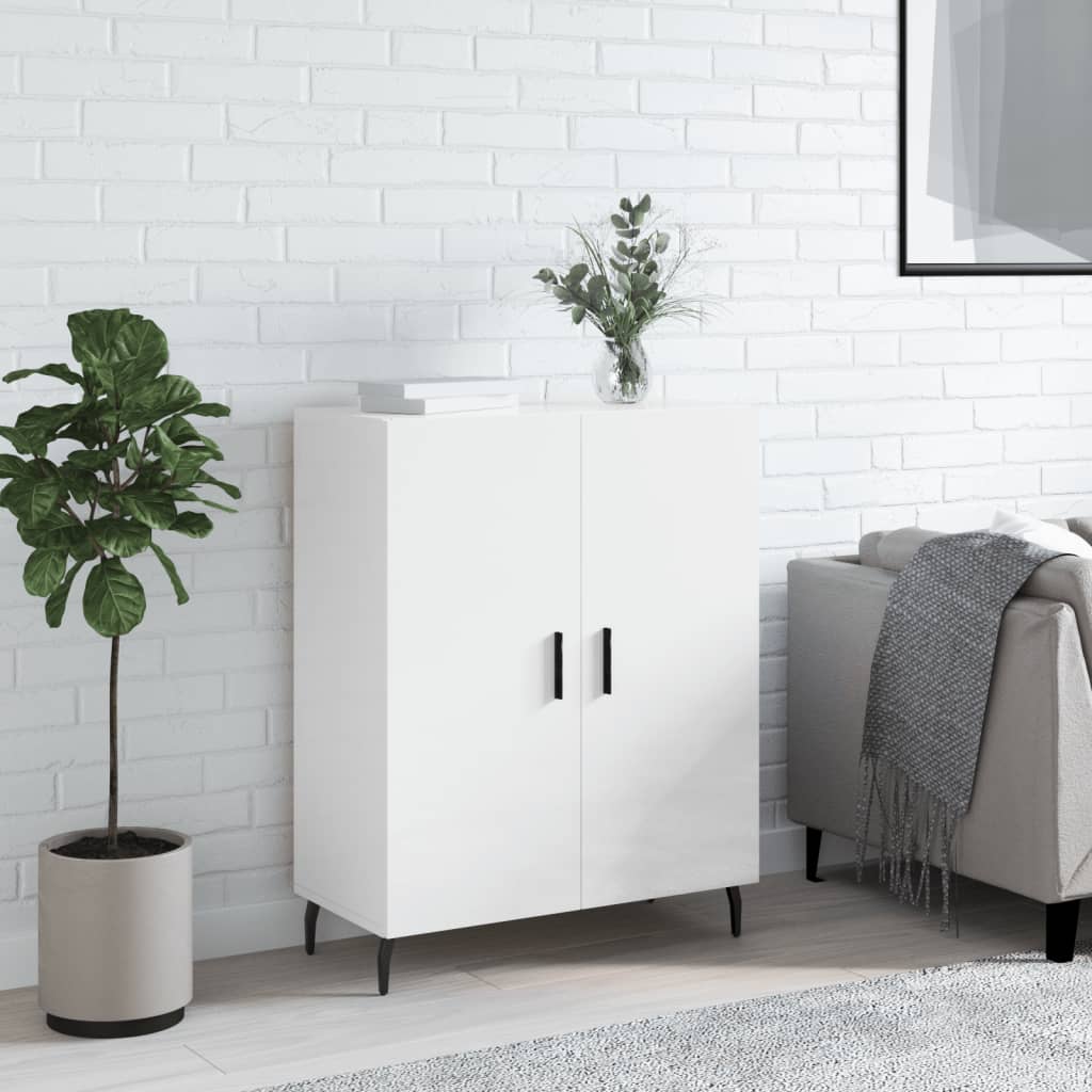 Komoda sjajna bijela 69,5x34x90 cm od konstruiranog drva