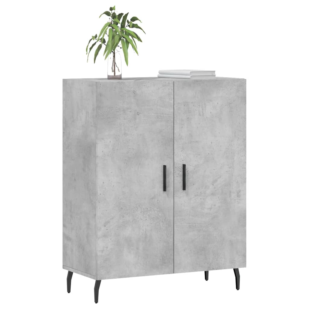 Komoda siva boja betona 69,5x34x90 cm od konstruiranog drva
