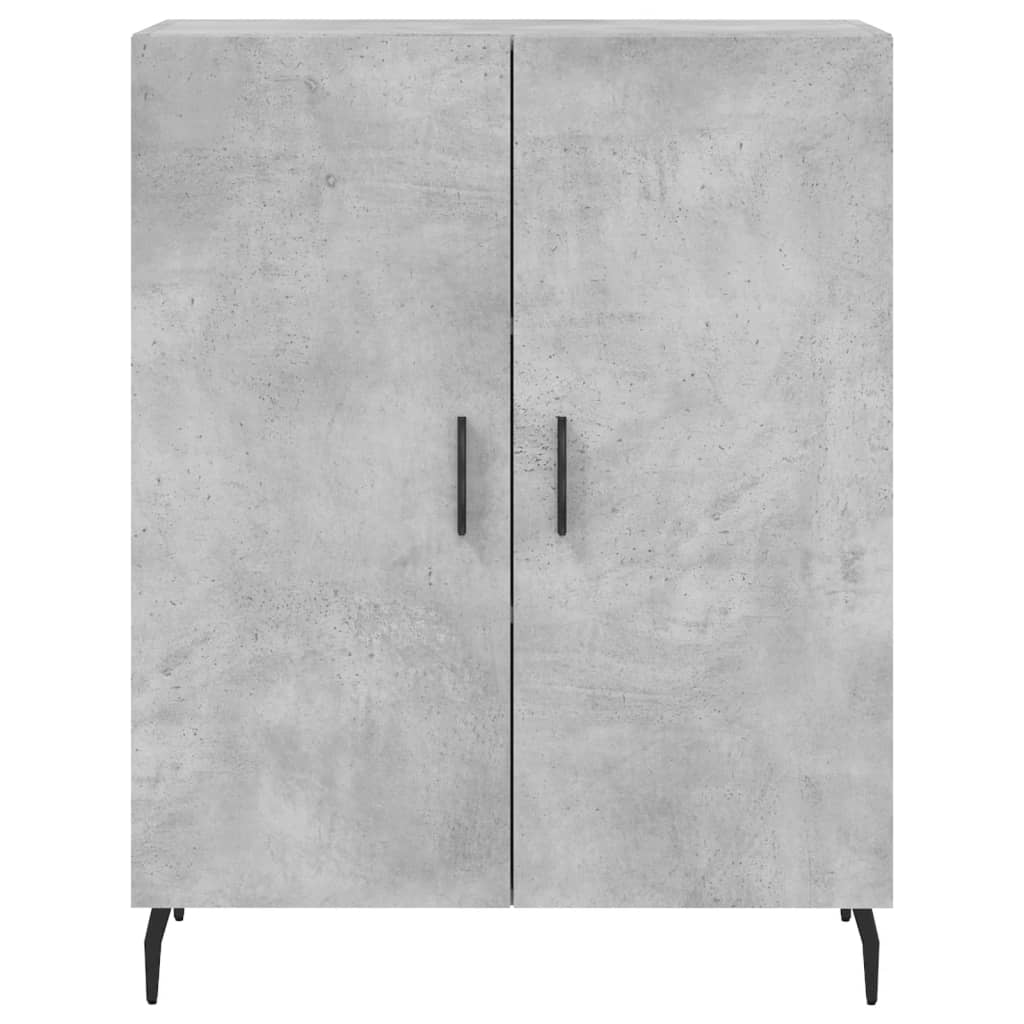 Komoda siva boja betona 69,5x34x90 cm od konstruiranog drva