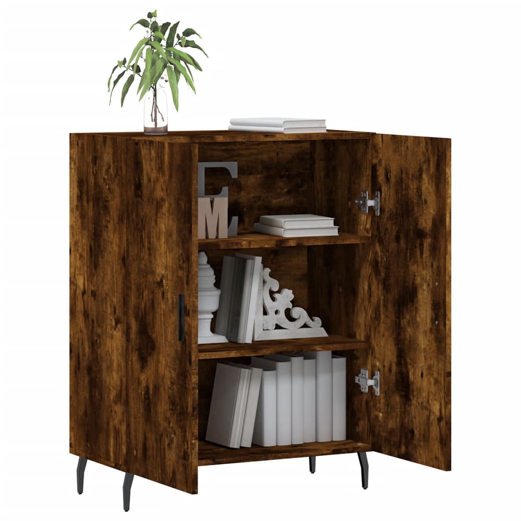 Komoda boja dimljenog hrasta 69,5x34x90 cm konstruirano drvo