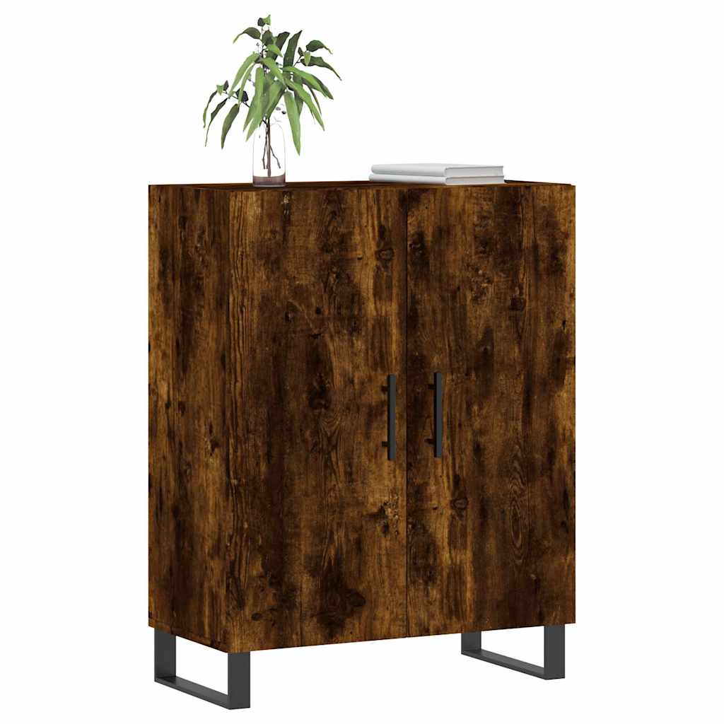 Komoda boja dimljenog hrasta 69,5x34x90 cm konstruirano drvo