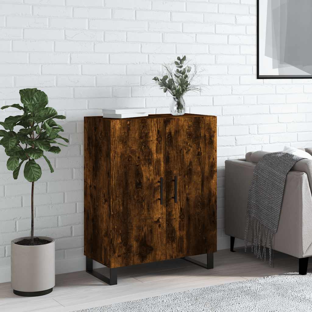 Komoda boja dimljenog hrasta 69,5x34x90 cm konstruirano drvo