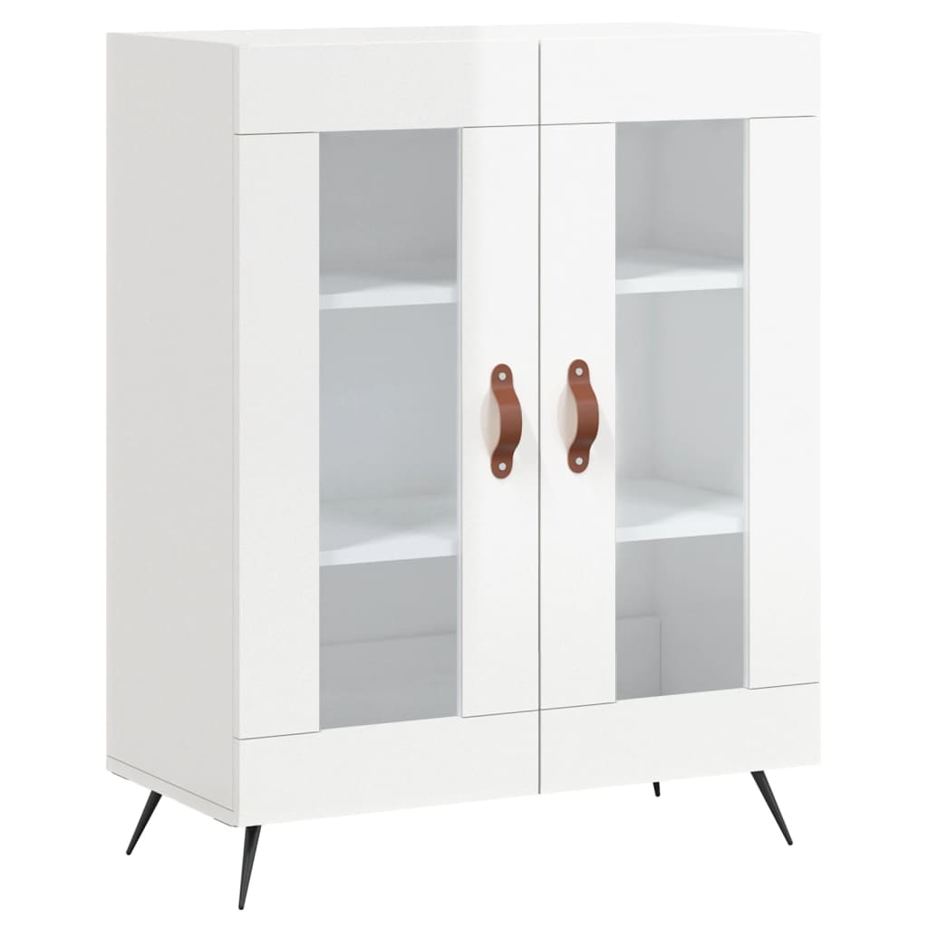 Komoda sjajna bijela 69,5x34x90 cm od konstruiranog drva