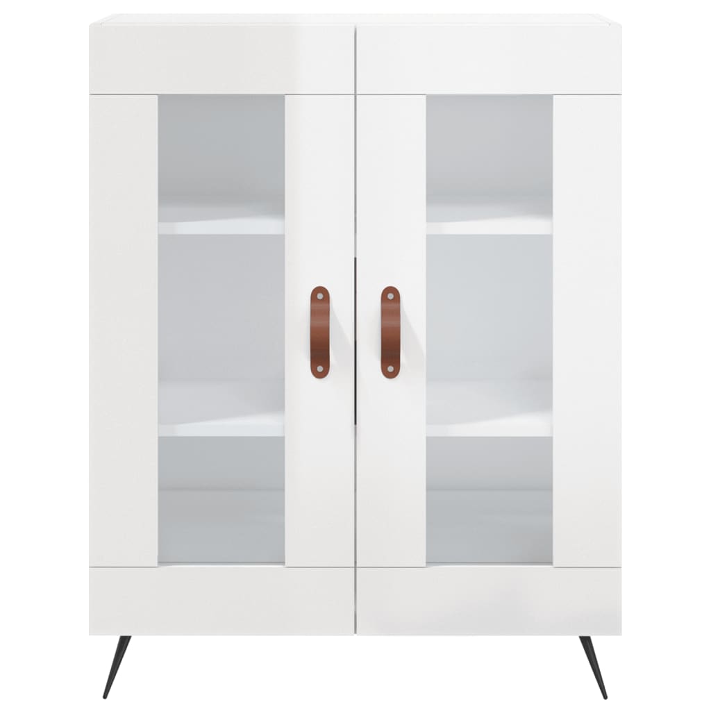 Komoda sjajna bijela 69,5x34x90 cm od konstruiranog drva