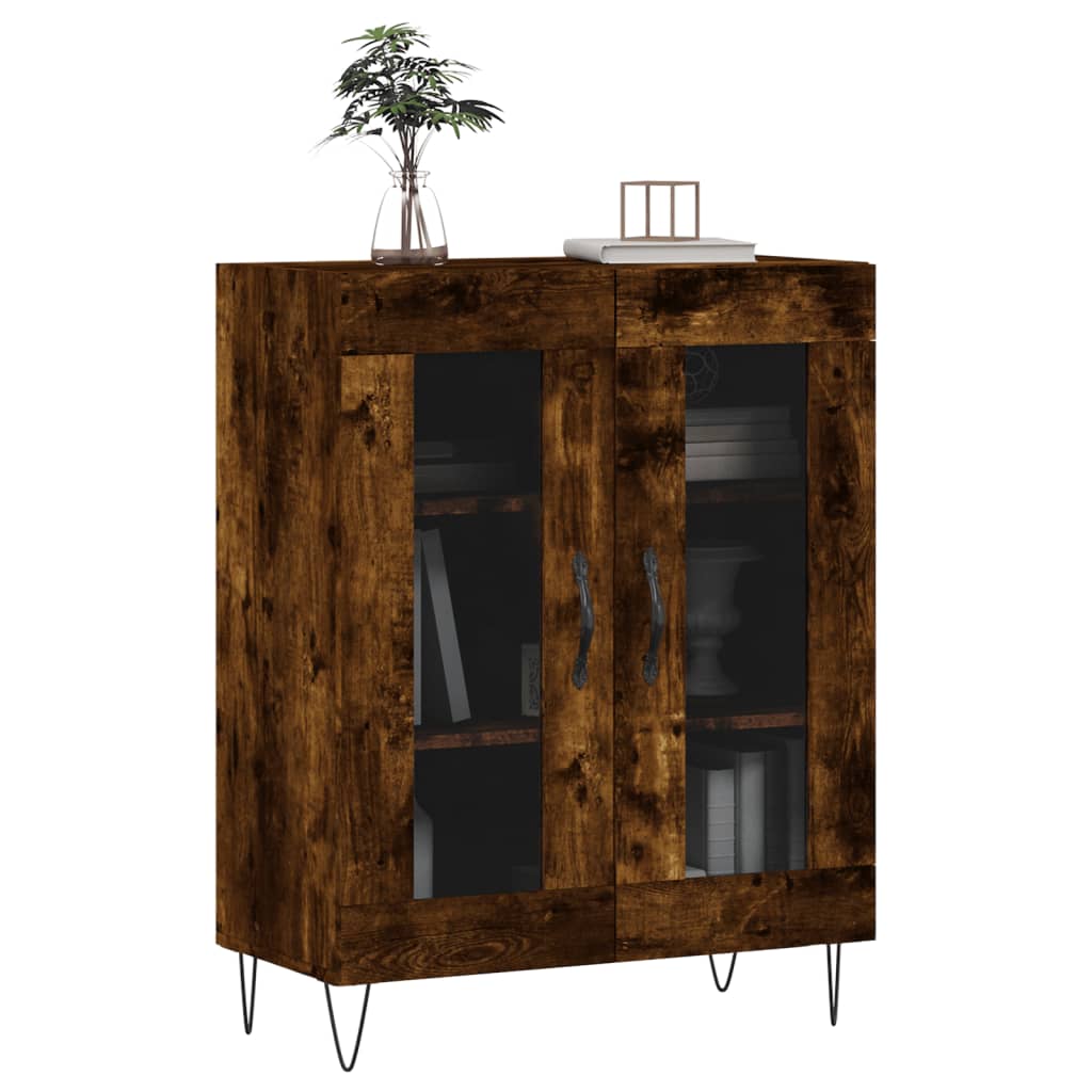 Komoda boja dimljenog hrasta 69,5x34x90 cm konstruirano drvo
