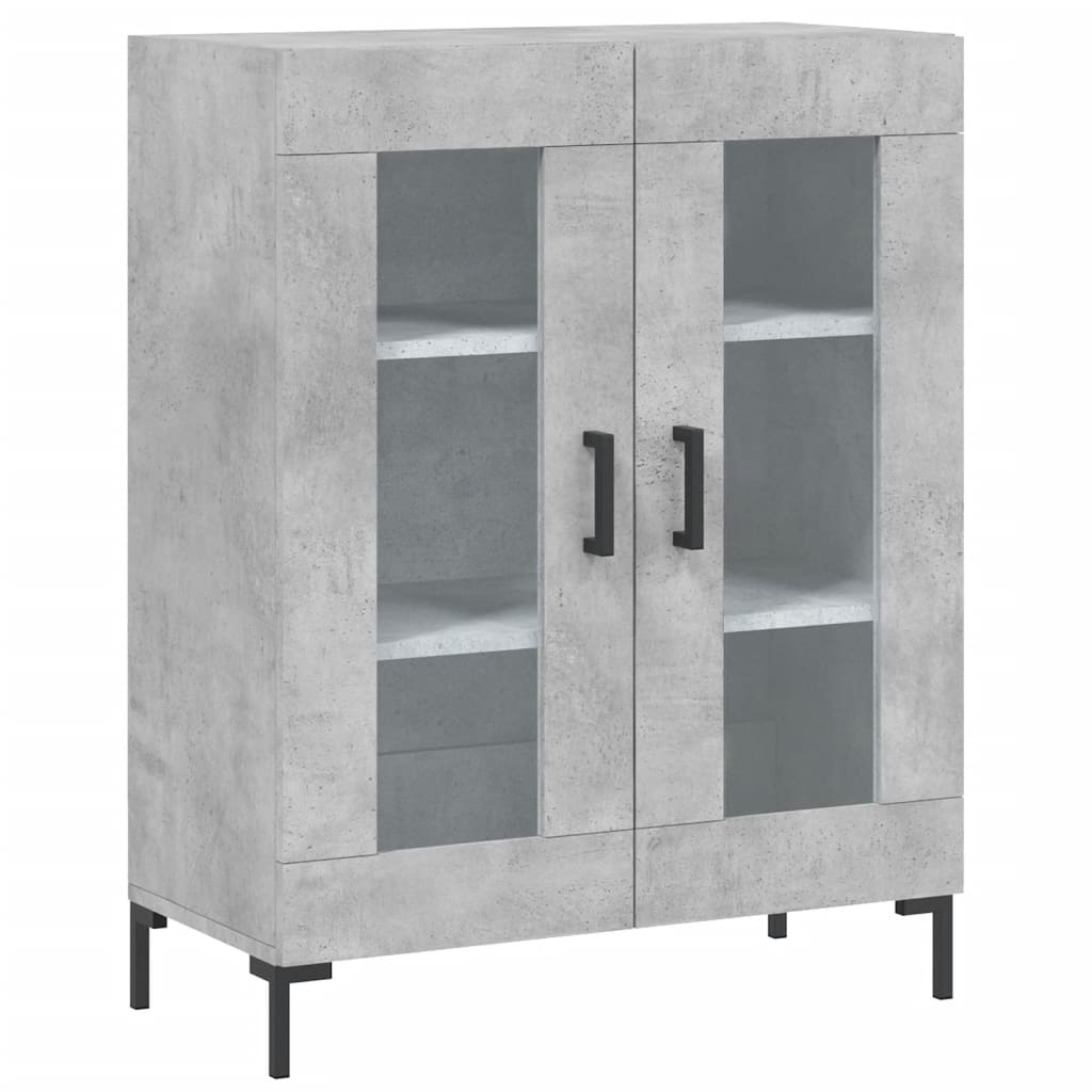 Komoda siva boja betona 69,5x34x90 cm od konstruiranog drva