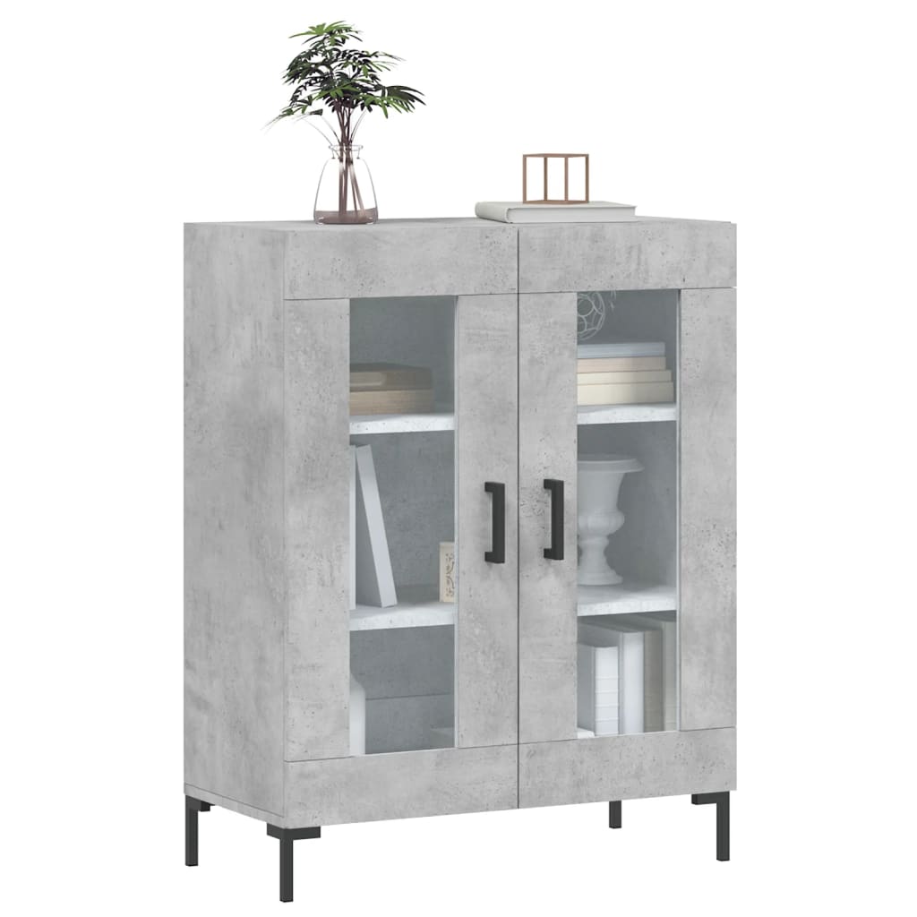 Komoda siva boja betona 69,5x34x90 cm od konstruiranog drva