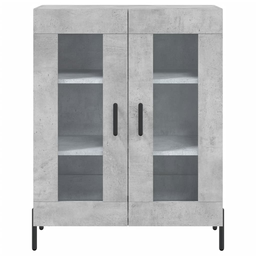 Komoda siva boja betona 69,5x34x90 cm od konstruiranog drva