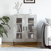 Komoda siva boja betona 69,5x34x90 cm od konstruiranog drva