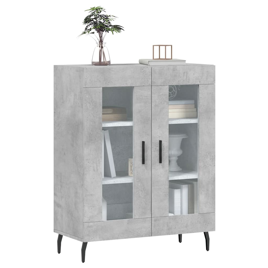 Komoda siva boja betona 69,5x34x90 cm od konstruiranog drva