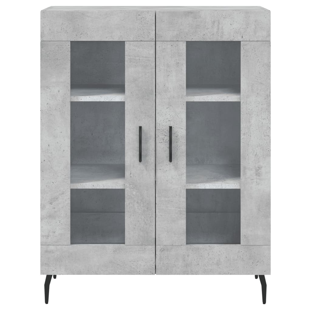 Komoda siva boja betona 69,5x34x90 cm od konstruiranog drva