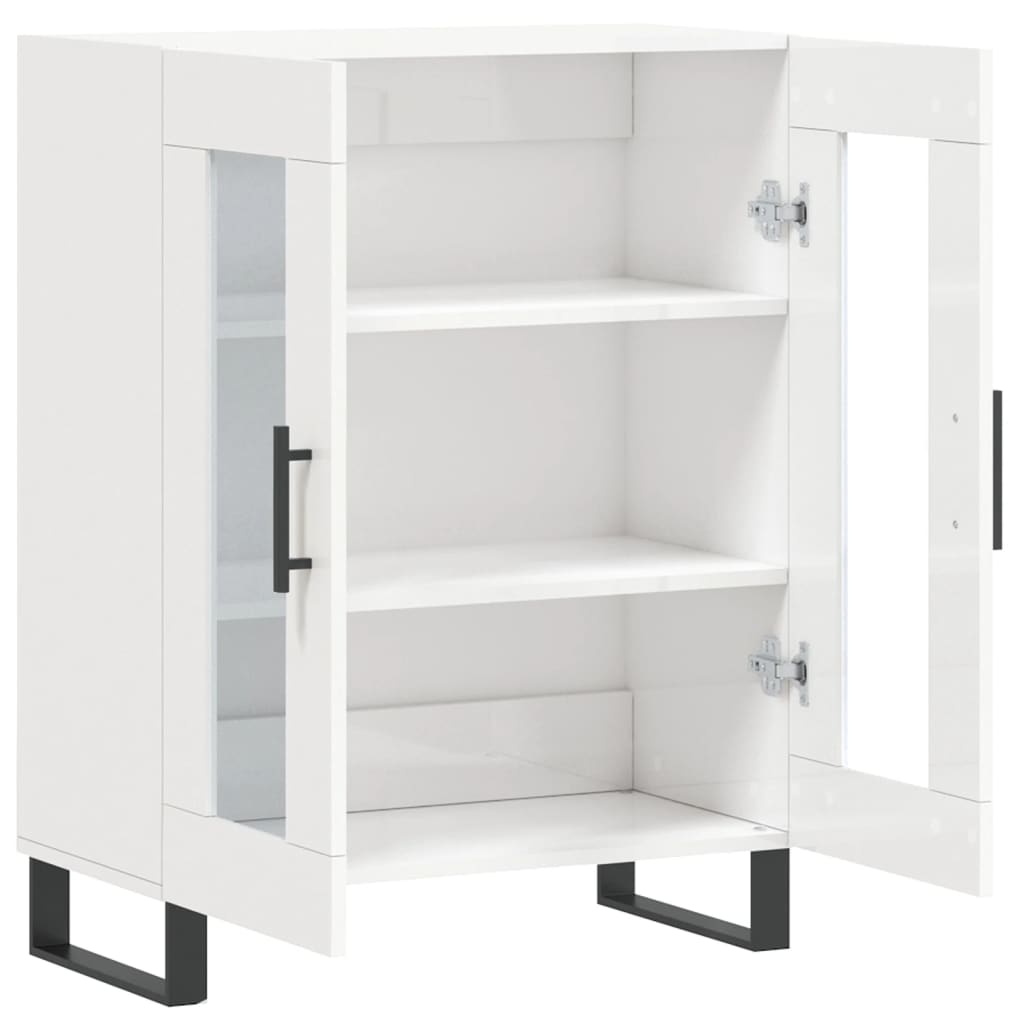 Komoda sjajna bijela 69,5x34x90 cm od konstruiranog drva
