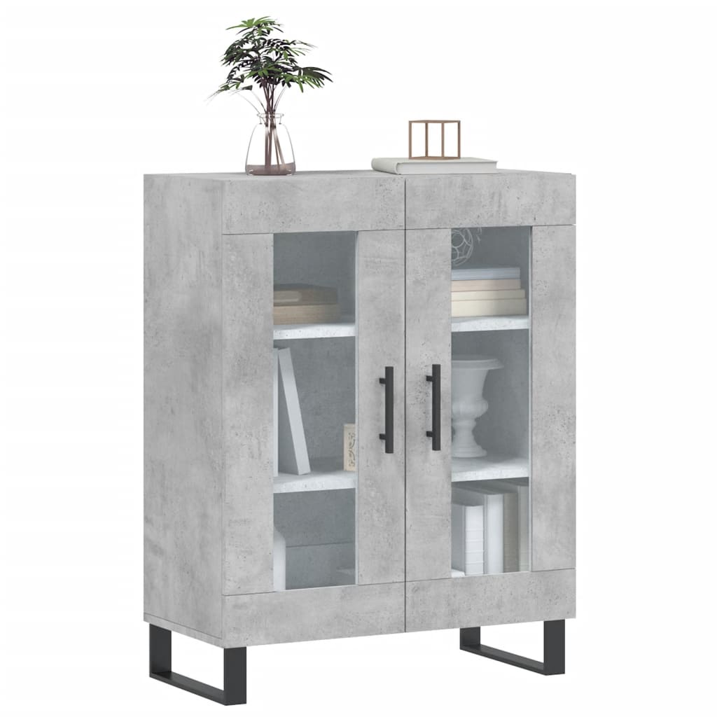 Komoda siva boja betona 69,5x34x90 cm od konstruiranog drva