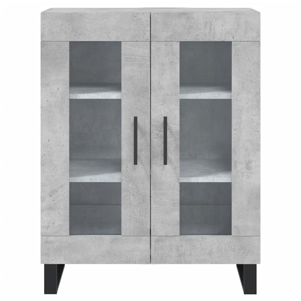 Komoda siva boja betona 69,5x34x90 cm od konstruiranog drva