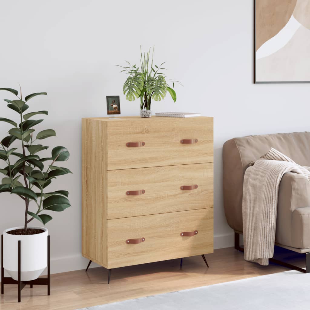 Komoda boja hrasta sonome 69,5 x 34 x 90 cm konstruirano drvo