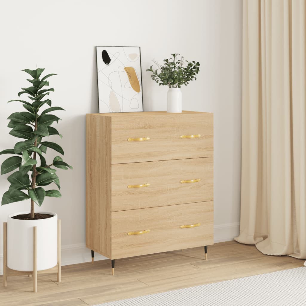 Komoda boja hrasta sonome 69,5x34x90 cm od konstruiranog drva