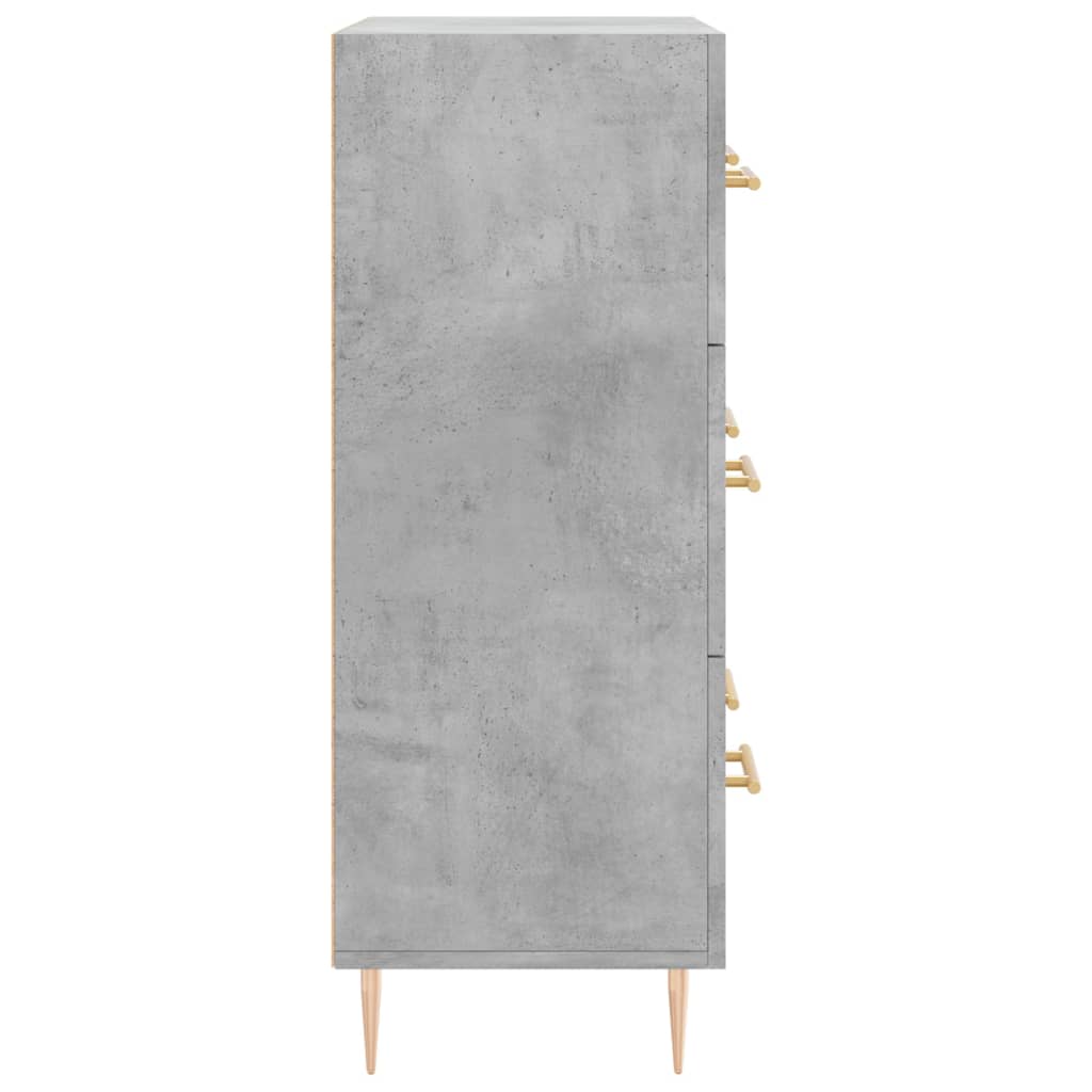 Komoda siva boja betona 69,5x34x90 cm od konstruiranog drva