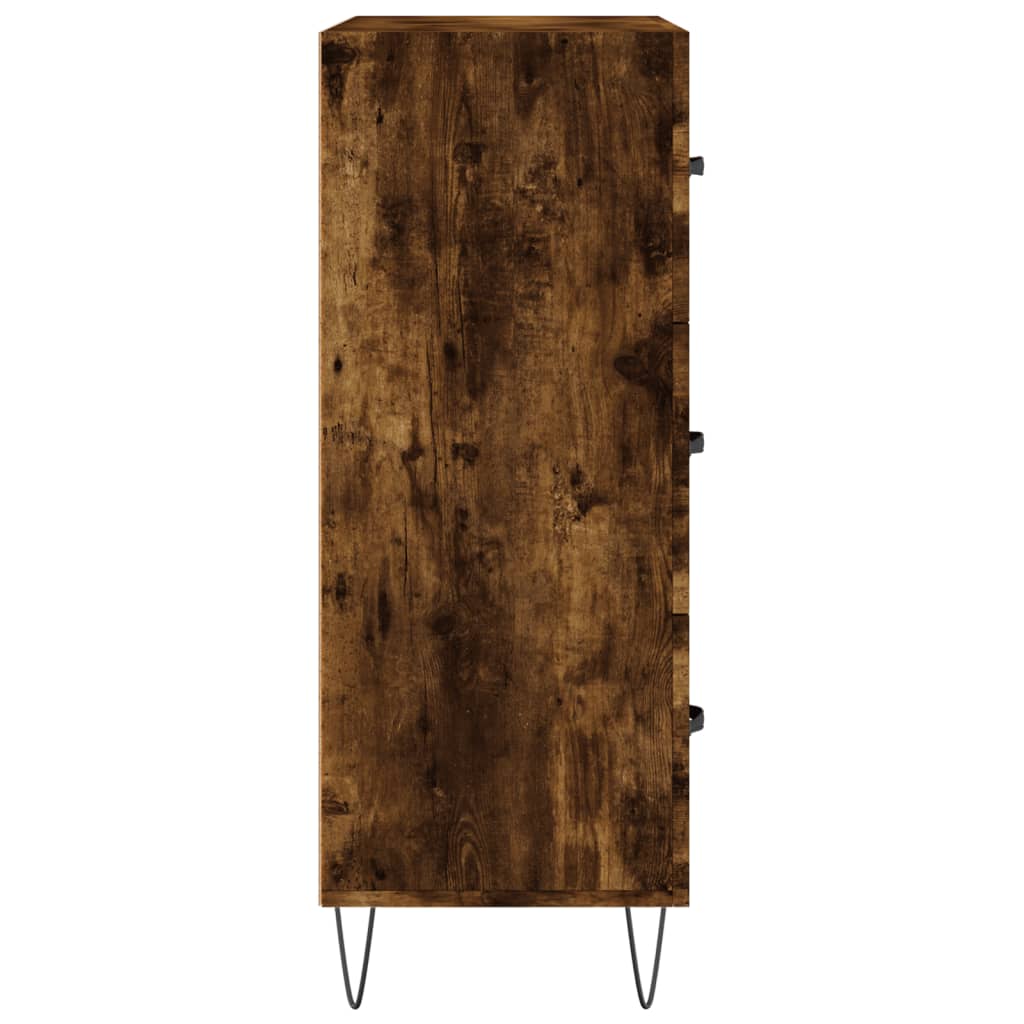 Komoda boja dimljenog hrasta 69,5x34x90 cm konstruirano drvo