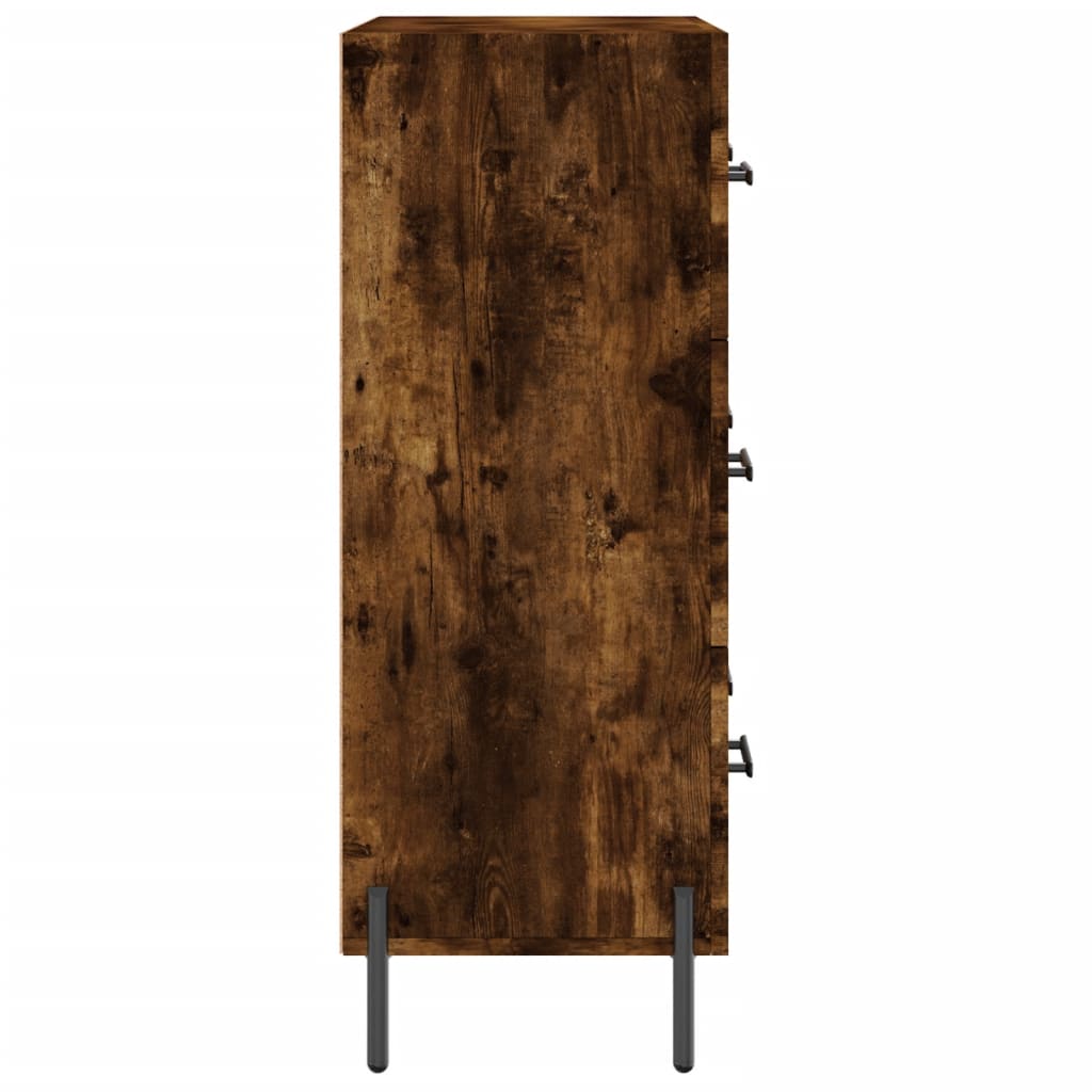 Komoda boja dimljenog hrasta 69,5x34x90 cm konstruirano drvo