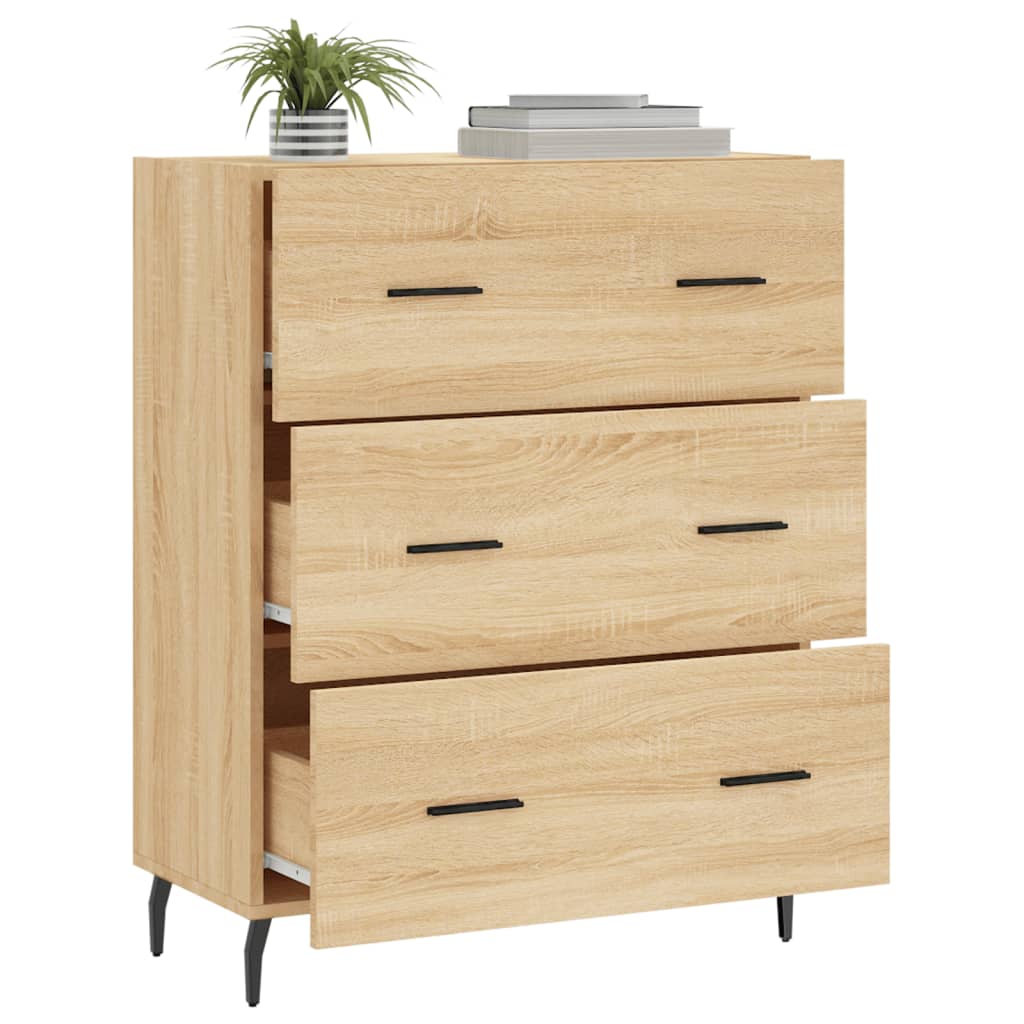 Komoda boja hrasta sonome 69,5x34x90 cm od konstruiranog drva