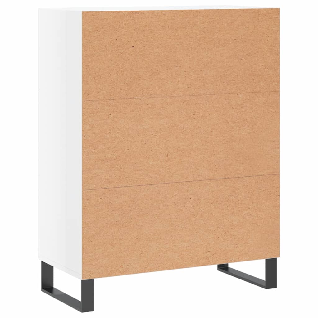 Komoda sjajna bijela 69,5x34x90 cm od konstruiranog drva