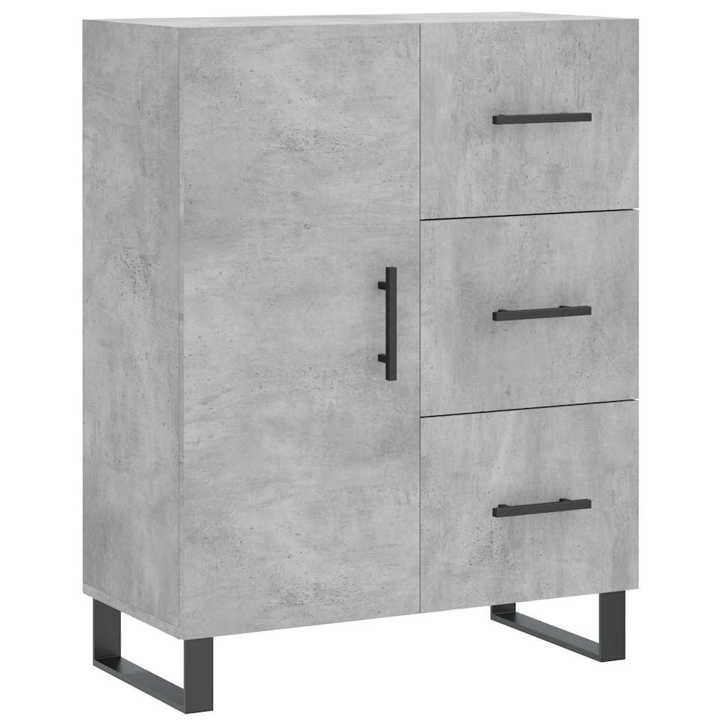 Komoda siva boja betona 69,5x34x90 cm od konstruiranog drva