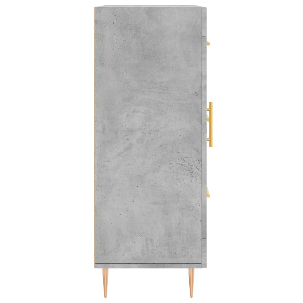 Komoda siva boja betona 69,5x34x90 cm od konstruiranog drva