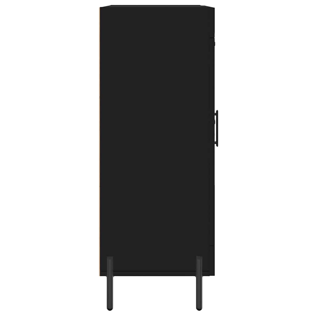 Komoda crna 69,5 x 34 x 90 cm od konstruiranog drva