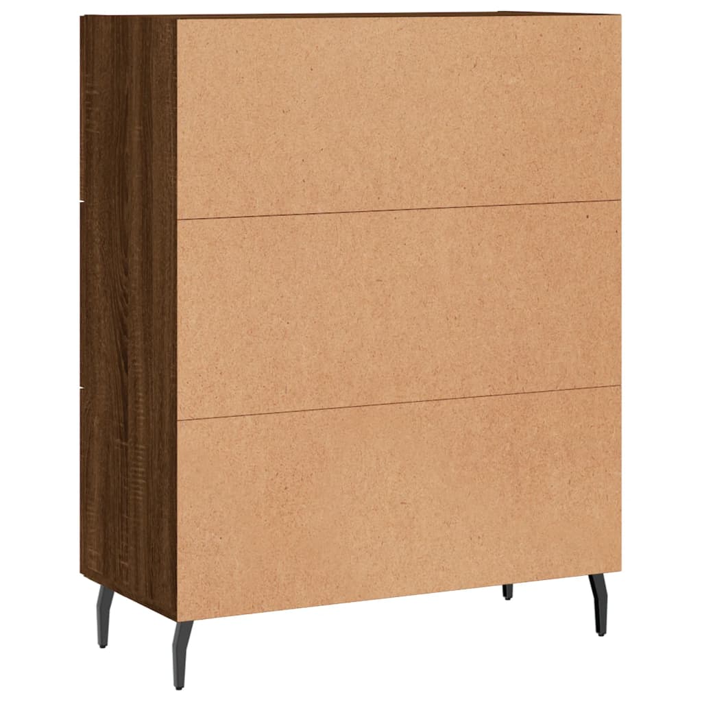 Komoda boja smeđeg hrasta 69,5x34x90 cm od konstruiranog drva